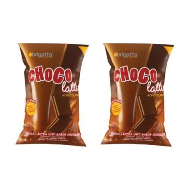 Imagem de Kit 2 Unidades Bebida Láctea Chocolate Brigatta C/ 2 LT