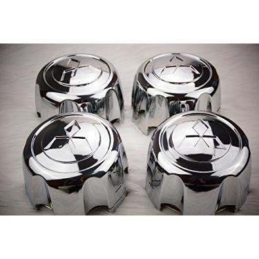 Imagem de Autocaps Gosweet 4X Conjunto de quatro peças de tampas centrais de rodas cromadas para Mitsubishi Montero Sport MB816581 1992 – 2002 com clipe de retenção para Montero Pajero Sport US Envio rápido