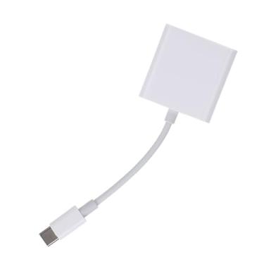 Imagem de Leitor de cartão adaptador USB C, leitor de cartão de memória 2 em 1 com slot SD para câmera, fotos, telefones e laptops, velocidade de leitura rápida de 500 Mbs, Plug and Play