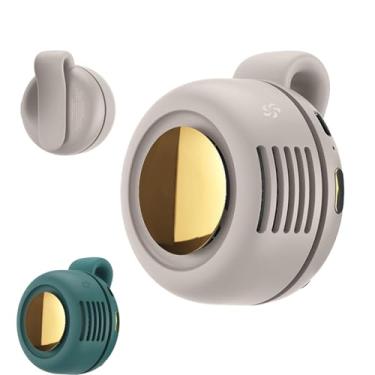 Imagem de Imgjsx Mini ventilador elétrico silencioso portátil 2025, ventilador de encaixe para camisa, ventilador de pescoço de 3 velocidades, adequado para atividades ao ar livre, viagens e escritório