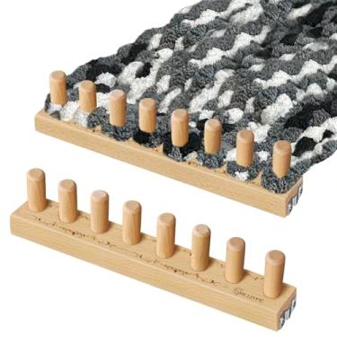 Imagem de HKJJYFC Cobertor grosso de 81 cm para tricô grosso - tear de tricô - tear para cobertor grosso, tear de tricô de fio grosso