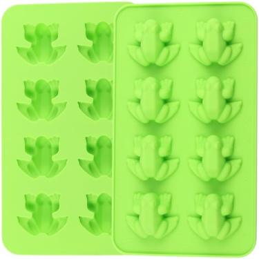Imagem de EPYHREHM Molde de silicone para sapo de Páscoa em forma de sapo para doces de chocolate, conjunto de 2
