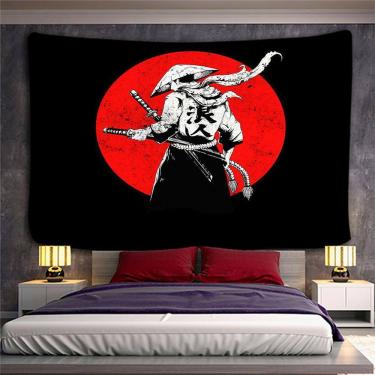 Imagem de Tapeçaria para pendurar na parede Samurai Japanese Warrior 150x130cm