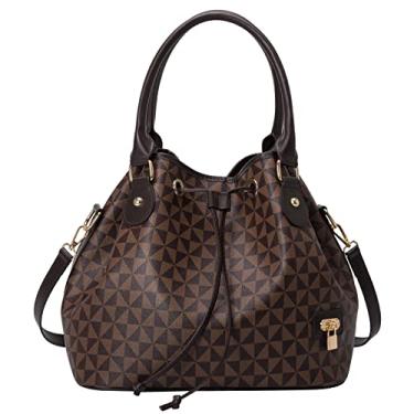 Imagem de Bolsas Femininas de Couro PU Bolsa com Alça Superior Transversal Luxuosa Tote Design Cintos Ombro