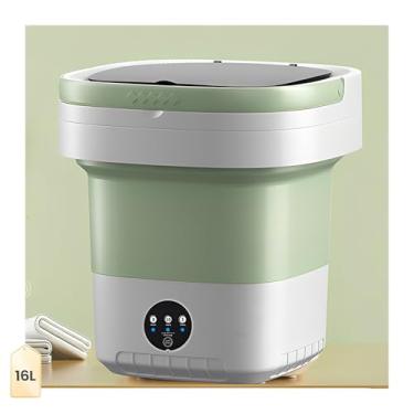 Imagem de Máquina de lavar portátil 16L, mini máquina de lavar dobrável e leve, lavadora rápida e conveniente para roupas, meias e roupas íntimas, Lavadoras Portatiles para apartamentos para dormitórios
