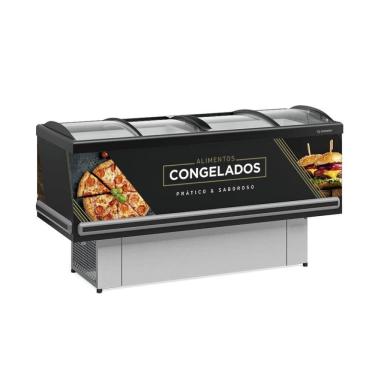 Imagem de Ilha para Congelados Gelopar Dupla Ação Preto 520 Litros GESV-190CL - 220V