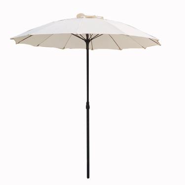 Imagem de TRGCJGH Guarda-sol de mesa de pátio de mercado ao ar livre guarda-chuva de areia portátil 12 costelas abrigo para praia, areia, pátio, quintal, bege