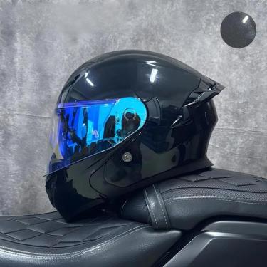 Imagem de Capacete De Motocicleta Unissex Aprovado Pelo DOT Com Visor Duplo Prot