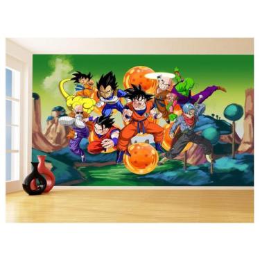 Imagem de Papel De Parede Dragon Ball Goku Vegeta Anime 3,5M Dbz302 - Você Decor