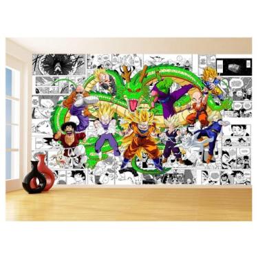 Imagem de Papel De Parede Dragon Ball Goku Vegeta Anime 3,5M Dbz210 - Você Decor