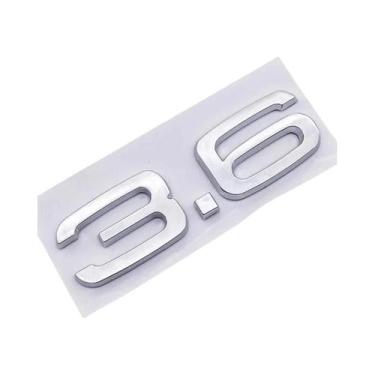 Imagem de Emblema Adesivo 3D ABS Para Porta-Malas De Carro Para Audi A3 A4 A5 A6