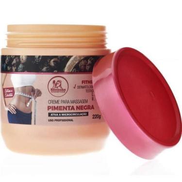 Imagem de Kit Com 8 Creme Pimenta Negra Elimina Estrias E Celulites - Rhenuks