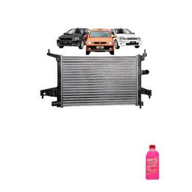 Imagem de Kit Radiador GM Corsa Classic 10>C/S Ar + Aditivo Radiador Visconde Rosa Pronto Uso