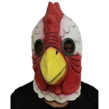 Imagem de Máscara de látex Chicken Miami para fantasia de carnaval de Halloween 