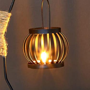 Imagem de Generic Castiçal de Ferro Em Formato Exclusivo Com Candelabro Artístico de Corda de Cânhamo para Decoração de Mesa e Eventos de Festa (Tipo C)