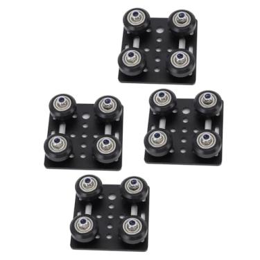 Imagem de YWBL-WH Placa de Pórtico para Impressora 3D, Placa de Suporte de Liga de Alumínio para Extrusões da Série 2020V, Peças de Máquinas CNC de 4 Unidades Com Movimento Suave para Robótica e Projetos