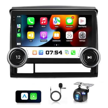 Imagem de Rádio automotivo para Toyota Tacoma 2005-2015 unidade de cabeça de rádio estéreo com tela sensível ao toque estilo Tesla CarPlay 10,1 polegadas Android Auto Bluetooth GPS câmera de backup antirreflexo