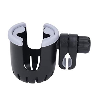 Imagem de Generic Porta-copos para Carrinho de bebê Portátil Seguro Com 2 Abas para Bicicletas, Patinetes, Porta-copos para Carrinhos de bebê, para de Compras Com Canudos, ABS