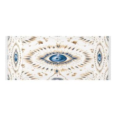 Imagem de Wassud Capas de lavadora e secadora de olhos turcos, protetor de lavadora com sacos de armazenamento, capa de geladeira à prova de poeira com bolsos para lavanderia doméstica, cozinha, 120 x 55 cm