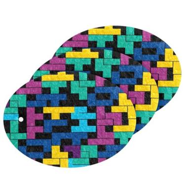 Imagem de Wassud Blocos coloridos (2) esponja de polpa de madeira para pratos, pacote com 3 esponjas de cozinha para limpeza, esfregão resistente para panelas antiaderentes, esponjas de lavar louça para pia