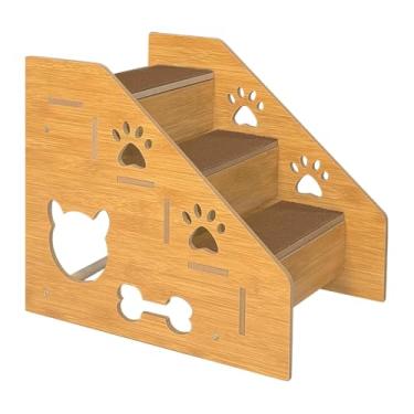 Imagem de FashionCha Escada para Cães/gatos, Banquinho para Animais de Estimação, Acessórios Antiderrapantes, Leve E Versátil, Ideal para Casa, Cama, Sofá Ou Qualquer Outr, 3 Camadas