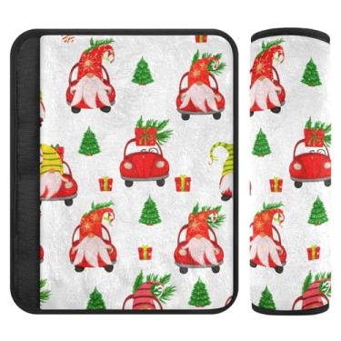 Imagem de Burbuja Capa para cinto de segurança de carro Gnomos, protetor de cinto de segurança macio confortável para alça de ombro de assento, 1 par pequeno