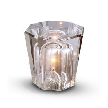 Imagem de Luminária Abajur Portátil a Bateria Led Integrado 1,5W 2700K Dimerizável Modelo Spirit Transparente Pix Iluminação