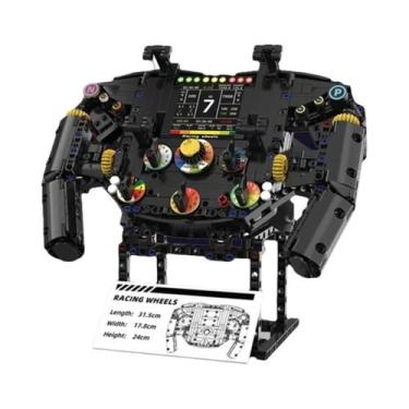 Imagem de Volante De Carro De Corrida Em Blocos De Montar, Modelo De Carro Espor