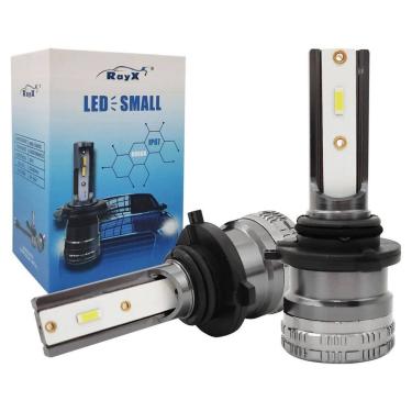 Imagem de Par Lâmpada Ultra Led Small H1 H3 H4 H7 H11 H27 Hb3 Hb4 6000k 12/24v 45w 8400 Lumens Ray-x