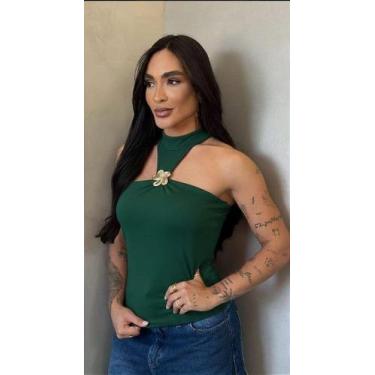 Imagem de Blusa Feminina Elegante Maria Flor em Poliamida - Estilo e Conforto, M