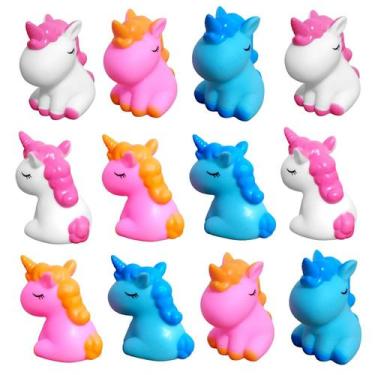 Imagem de 12 Unicórnios Branco Rosa Azul Vinil Baby Revenda e Atacado - Goal Kid