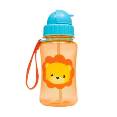 Imagem de Garrafa para Criança e Bebê com Canudo Leãozinho 400ML - Buba