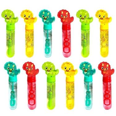 Imagem de Kit 12 Tubos Fazer Bolha De Sabão Dinossauro Revenda Atacado - Attic -