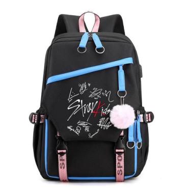 Imagem de Mochila Stray Kids Anime School Poliéster 27x17x42cm - yiweisai