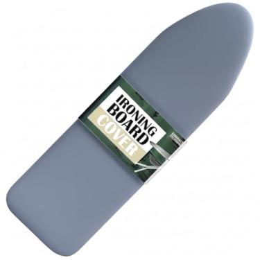 Imagem de Hearth & Harbor Capa de tábua de passar roupa e almofada de 15 x 132 cm, tamanho completo, espesso, resistente, resistente a queimaduras, gancho e fecho de laço, capa de tábua de ferro com enchimento