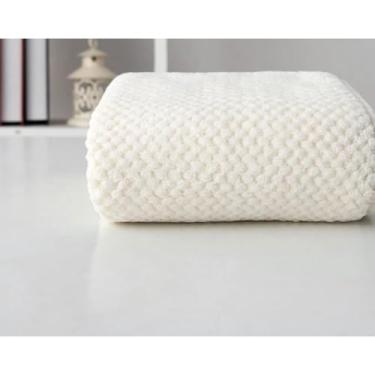 Imagem de Toalha de Banho Grande Microfibra 70x140cm Alta Absorção Toalha Secagem Rápida para Praia Academia Viagem (OFF)