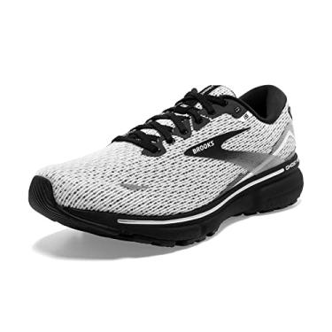 Imagem de Brooks Tênis de corrida masculino Ghost 15 Neutral, Branco/preto, 38