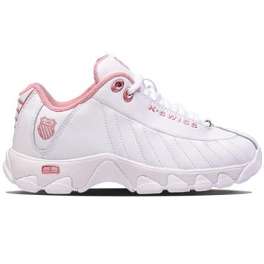 Imagem de K-Swiss Tênis feminino ST329 CMF, Branco/branco/ouro rosa, 7