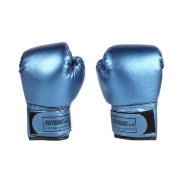 Imagem de Luvas De Boxe Profissionais Em Couro PU Respirável Para Crianças De 5 