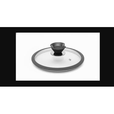 Imagem de Tampa de Vidro Temperado Com Bordas em Silicone Ø24cm