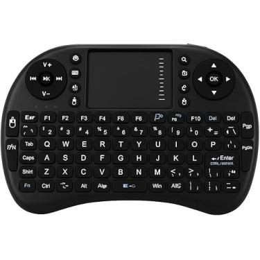 Imagem de Mini Teclado Wireless 2.4GHz com Touchpad para Smart TV, PC e Android. para streaming, universal wireless