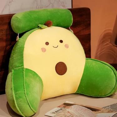 Imagem de CYTJHMD Encosto de leitura com braços, almofada de leitura para sentar na cama, almofada de cadeira de apoio para as costas para sentar assistindo TV, lendo jogos, descanso, A, 60 x 40 cm