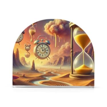 Imagem de Porta-guardanapos amarelos do deserto atemporal, 1 pacote de porta-guardanapos para banheiro, porta-guardanapos de acrílico