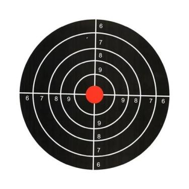 Imagem de 20 unidades/pacote 14*14cm prática de tiro cartão rígido alvo papel - 