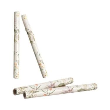 Imagem de Papel De Parede PVC Autoadesivo Impermeável Com Estampa Floral Para De