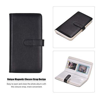 Imagem de Álbum de Fotos Portátil com Fechamento Magnético Livro Couro PU para Filmes Coloridos Fujifilm 9 8 7s 70 25 50s 90 Papel Câmera Fotográfica Cartão Visita Crédito Aniversário Amigos e Família