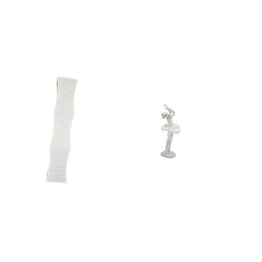 Imagem de Whtkoph Luminária de Chão de Papel com Cúpula E Figura de Bailarina, Ideal para Sala de Estar. Escultura Moderna de Bailarina para Quarto Ou Escritório.