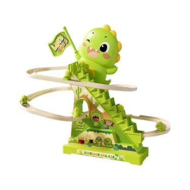Imagem de Brinquedo De Montanha-Russa Com Tema De Dinossauro Para Escalar Escada