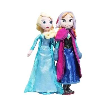 Imagem de Bonecas De Pelúcia Anna E Elsa Frozen 30-50CM, Bonecas Princesas Para 