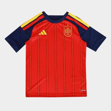 Imagem de Camisa Seleção Infantil Espanha Home 2026 s/n Torcedor Adidas-Unissex